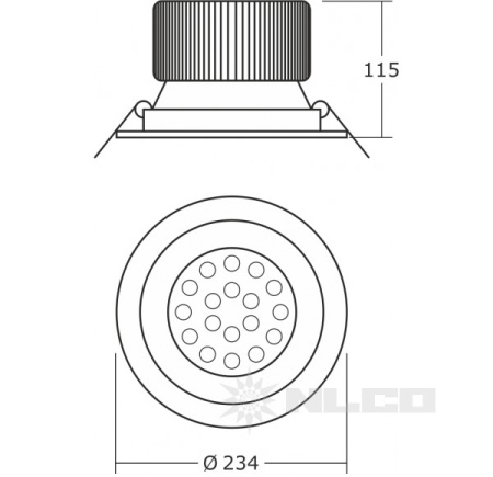 Светильник NLCO TRD20-13